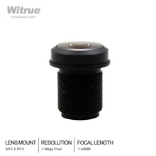 Witrue 1,44 мм объектив 3,0 мегапикселя широкоугольный 180 градусов MTV M12 x 0,5 крепление инфракрасного ночного видения Рыбий глаз объектив для камеры видеонаблюдения