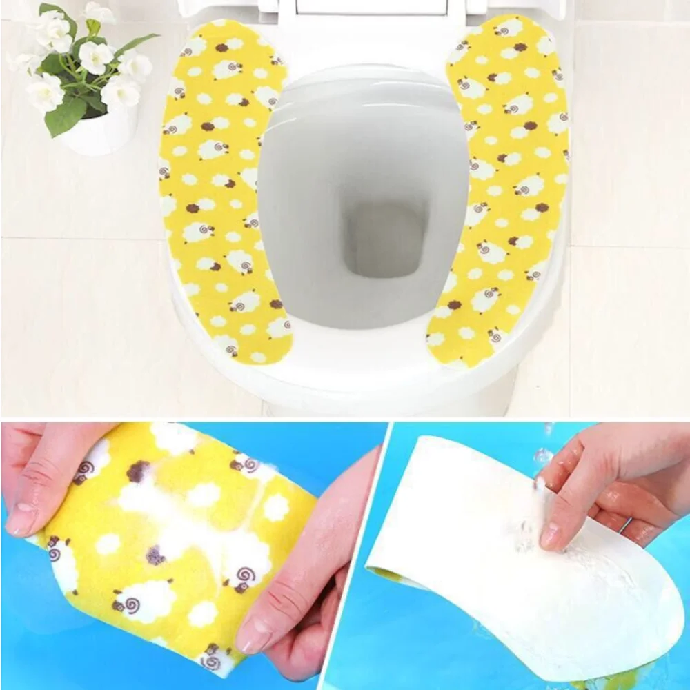 1 шт. чехол для унитаза с цветочным принтом|toilet seat cover|toilet seattoilet cushion pads |