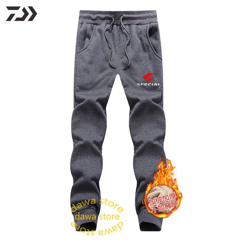 Gray pant Флис Daiwa Рыбалка куртка из плотного бархатного Термальность Ветрозащитный Рыбалка одежда Для мужчин с капюшоном однотонные брюки для рыбалки Пеший Туризм на открытом воздухе Костюмы - Цвет: Gray pant