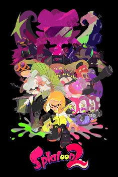 

SPLATOON 2 FUN GAMING GAMER WEE NINTENDO SWITCH SILK POSTER Decorative painting 24x36inch
