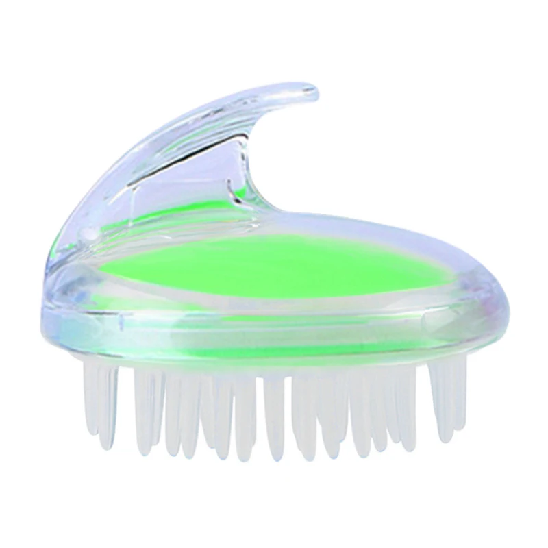 Transparent Silicone Shampoo Brush Home Health Massage Shampoo Brush Hair Washing Massager Comb Pet Bath Spa Brush Z