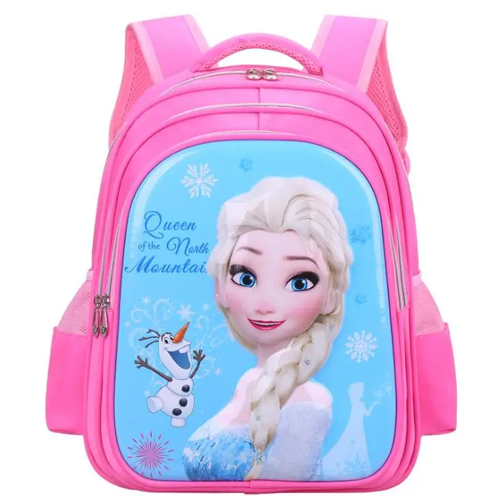 Вместительный школьный портфель Disney водонепроницаемый рюкзак розового цвета
