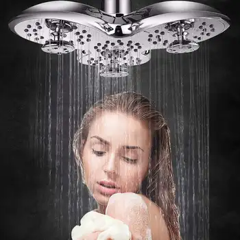 

Chrome 9.5 inch Rainfall Shower Head Showerhead Chrome Finish Top Rain Head Shower Faucet Head Waterfall adjustable