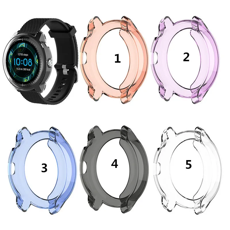 TPU-Transparent-Watch-Cover-for-Garmin-Vivoactive-3-Music-Full-Cover-Protection-Screen-Case-Shell-for