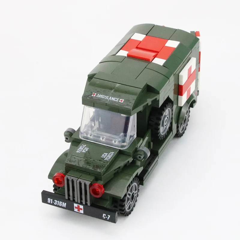 WW2 Военные солдаты американские армейские фигурки строительные блоки раненный