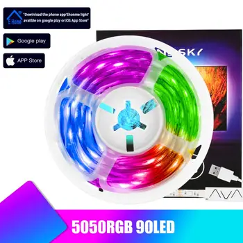 

LED Strips Light Bluetooth RGB 5050 Light Strip SMD Waterproof Led Light Lamp Tape Ribbon Diode DC12V Christmas Decoration Light