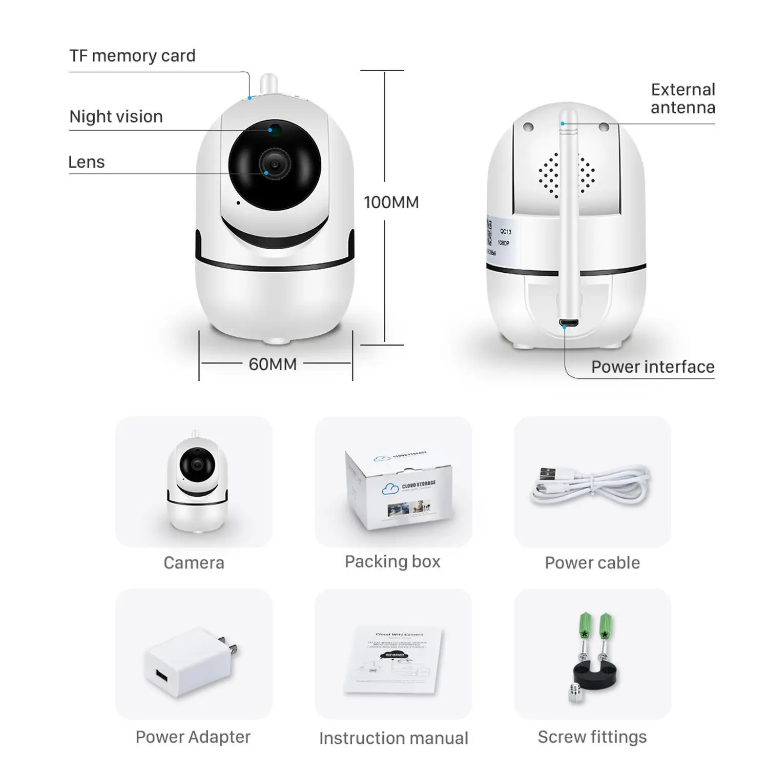 Беспроводная IP камера YCC365 Plus 1080P Wi Fi|Камеры видеонаблюдения| |