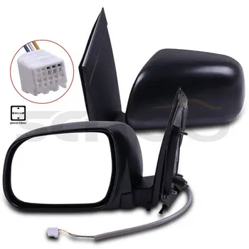

Scitoo Power Side Black View Door Mirrors for 2004-10 Toyota Sienna Pair Set Auto Replacement Exterior Car Parts
