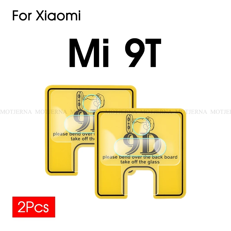 For Xiaomi Mi 9T 2 шт 9D прозрачное полное покрытие из закаленного стекла для Xiao mi Red mi K20 Pro камера стеклянная пленка для экрана для Xiaomi mi 9T Pro 9 SE A3 Lite mi 9 - Цвет: For Xiaomi Mi 9T