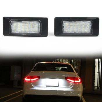 

Car 18-SMD LED License Plate Light Error Free Lamp For AUDI A4 B8 A5 S5 Q5 RS5 A7 A6 C7 TTS TT RS For VW Passat B6 B7 Jetta MK6