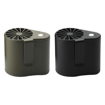 

2 Set Fan Super Powerful Airflow Portable Air Conditioning Suit Battery 3 Speed Setting-Green & Black
