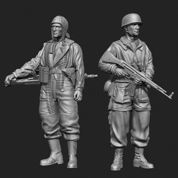 Модель Фигурки GK из смолы 1/35 года солдат-парашютный солдат комплект фронтального