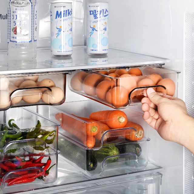Egg Storage Box Refrigerator Organizer  Refrigerator Drawer Organizers -  Egg Box - Aliexpress