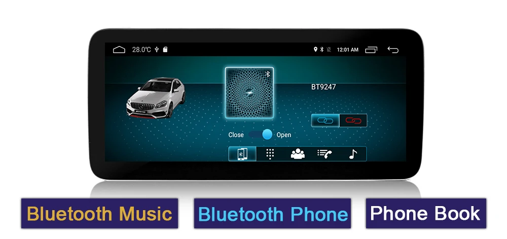 10.25 inch 4G+64G Android For Mercedes Benz MB V Class W447~ NTG Car Multimedia player GPS Navi Navigation Mirror link