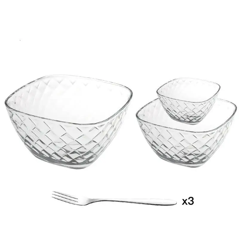 Version S Tazones контейнер для еды Saladier лапша Ramen обеденная тарелка Saladeira посуда Frutero столовая посуда Кухня Обеденный Бар стеклянная чаша - Цвет: Version S