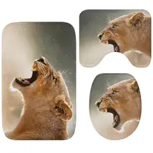 CAMMITEVER 3 шт. Лев ковер пол домашний декор ванная комната противоскользящие домашние декоративные коврики подарок на день рождения