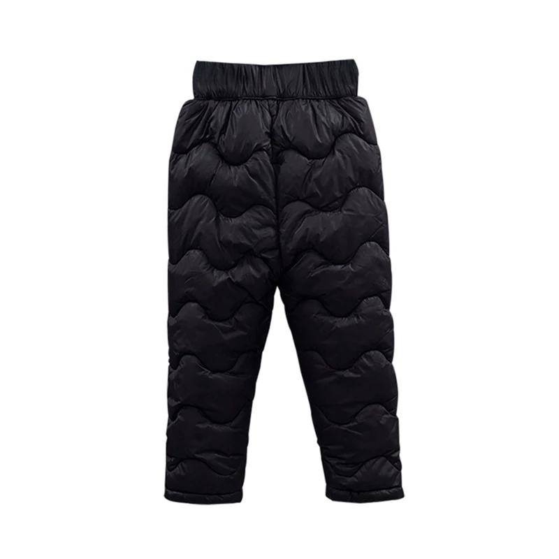 Модные милые зимние штаны для мальчиков; Детские теплые леггинсы; детские штаны для маленьких мальчиков; Зимние Детские Пуховые теплые брюки для девочек; одежда