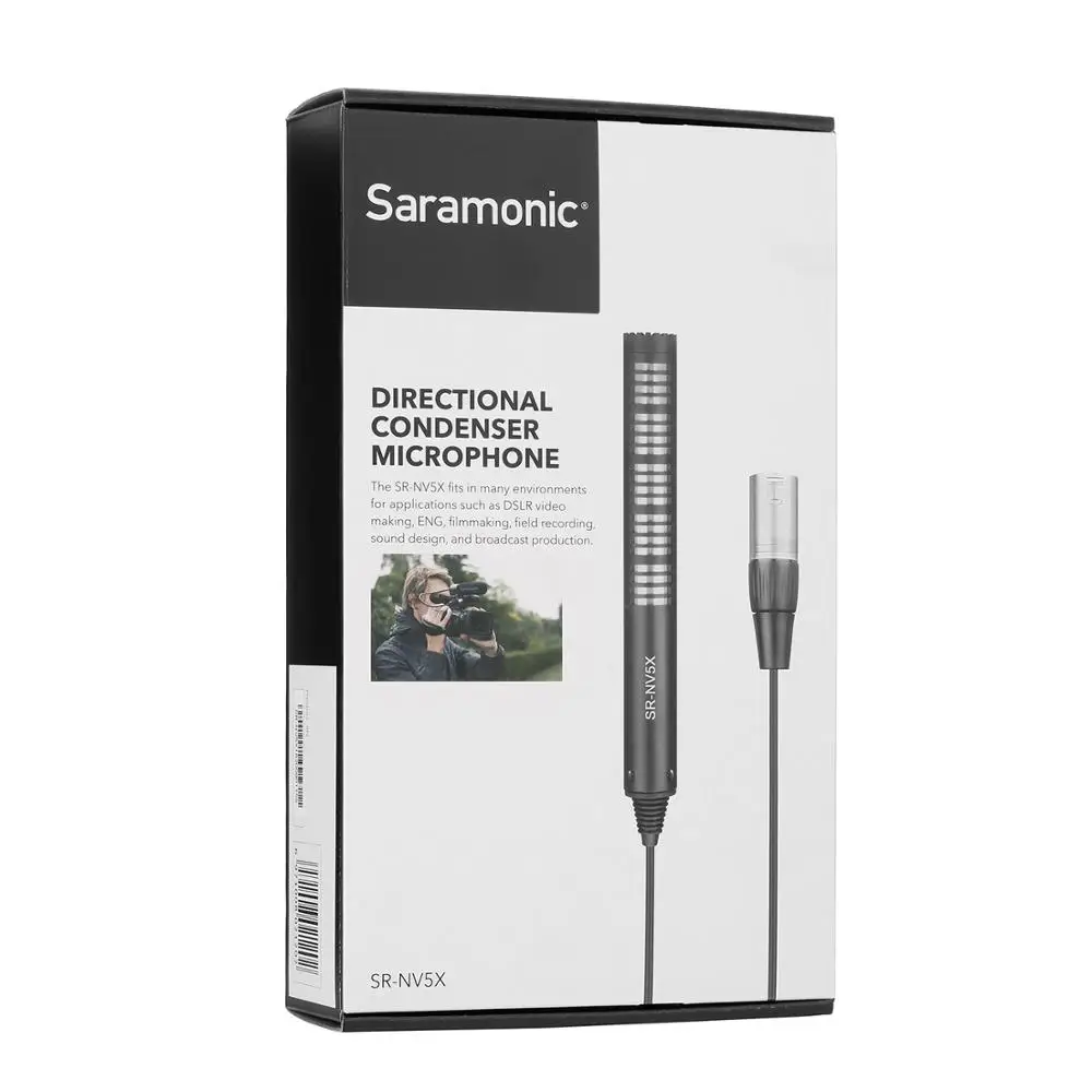 Saramonic 6.5 Pro Directional Shotgun Mic with Integrated XLR Cable /& Furry Windscreen SR-NV5X