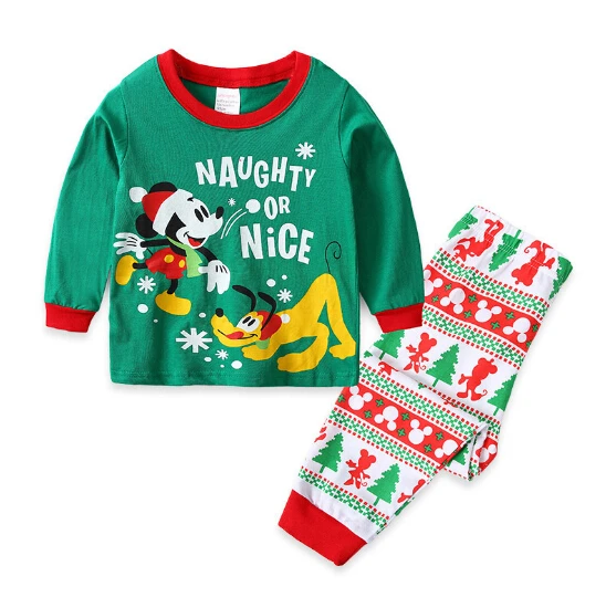 Брендовая зимняя Рождественская одежда для сна для мальчиков; детский пижамный комплект с Санта Клаусом; комплект детской одежды; Пижама для маленьких девочек; детская пижама; g5