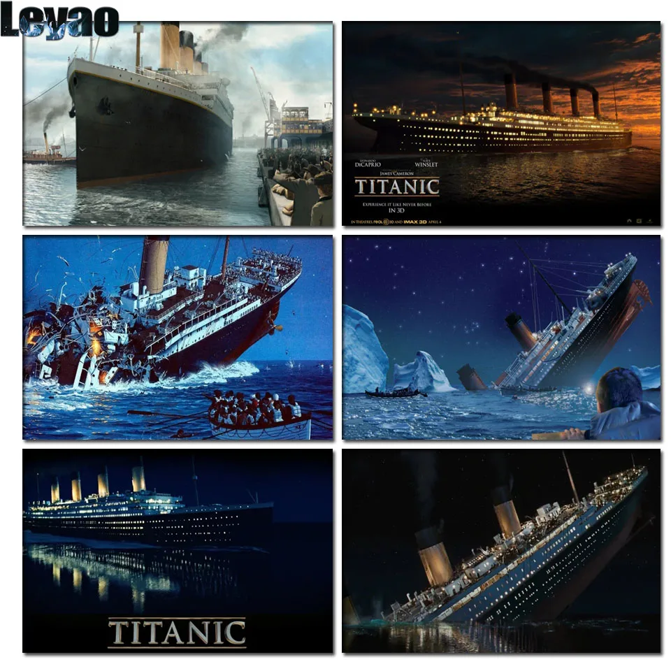 Full Square/Round Drill 5D DIY Diamond Painting Titanic ship Embroidery Cross Stitch 5D Home Decor Gift