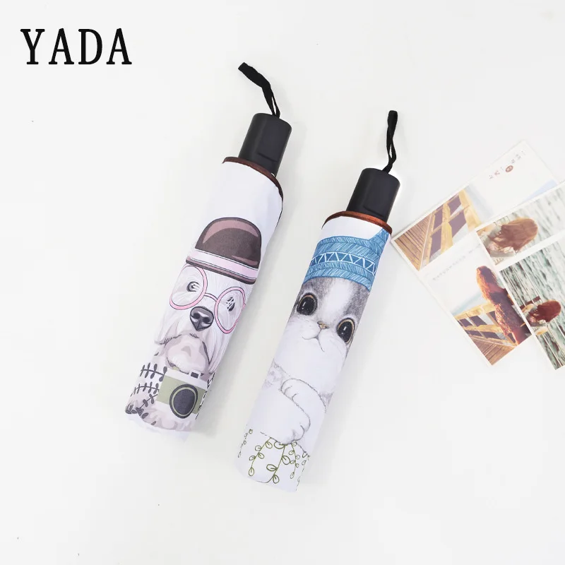 Мультяшный Зонт YADA для кошек и собак зонт защиты от солнечного дождя УФ