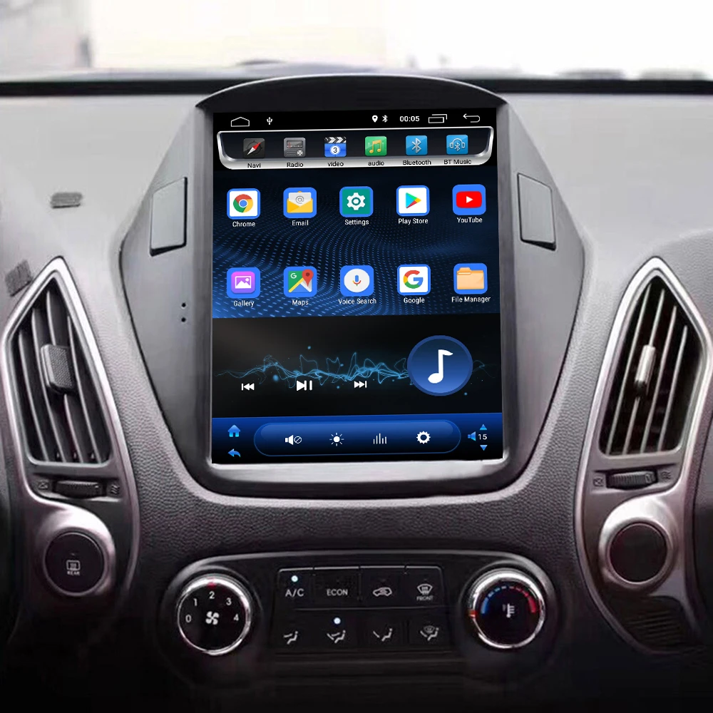 Flash Deal 4G LTE android 9.0 navigation system vertical type radio bluetooth stereo player for Hyundai ix35 tucson  car multimedia player 3