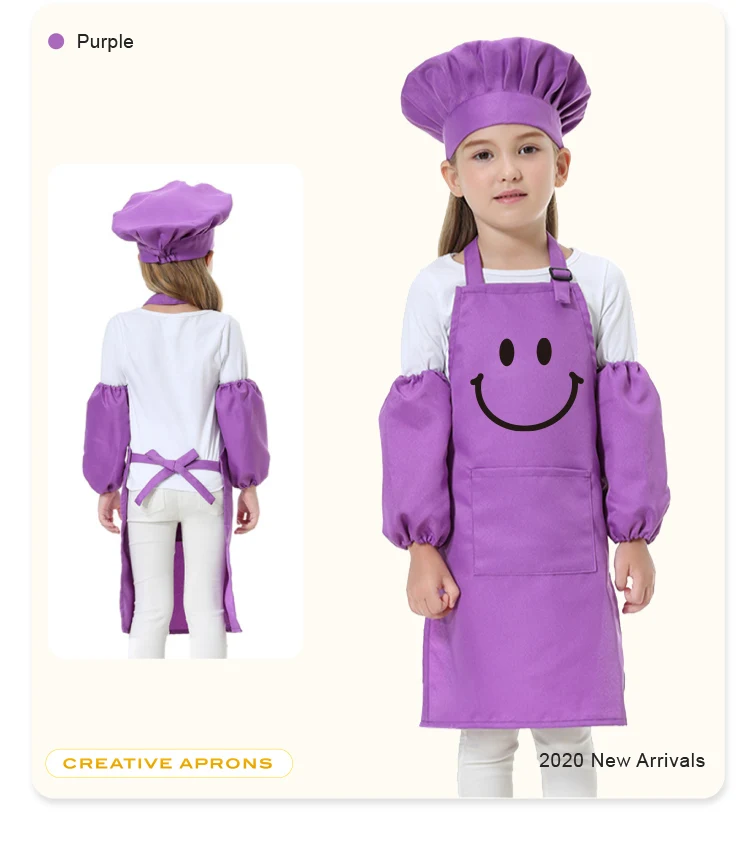 avental de cozinha para roupa de cozinhar para pintura de chapéu de kit com logotipo estampado