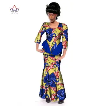

2020 New african dresses for women Dashiki bazin femme africain Skirt set 6xl skirt set cotton ankara riche ladies clothes WY152
