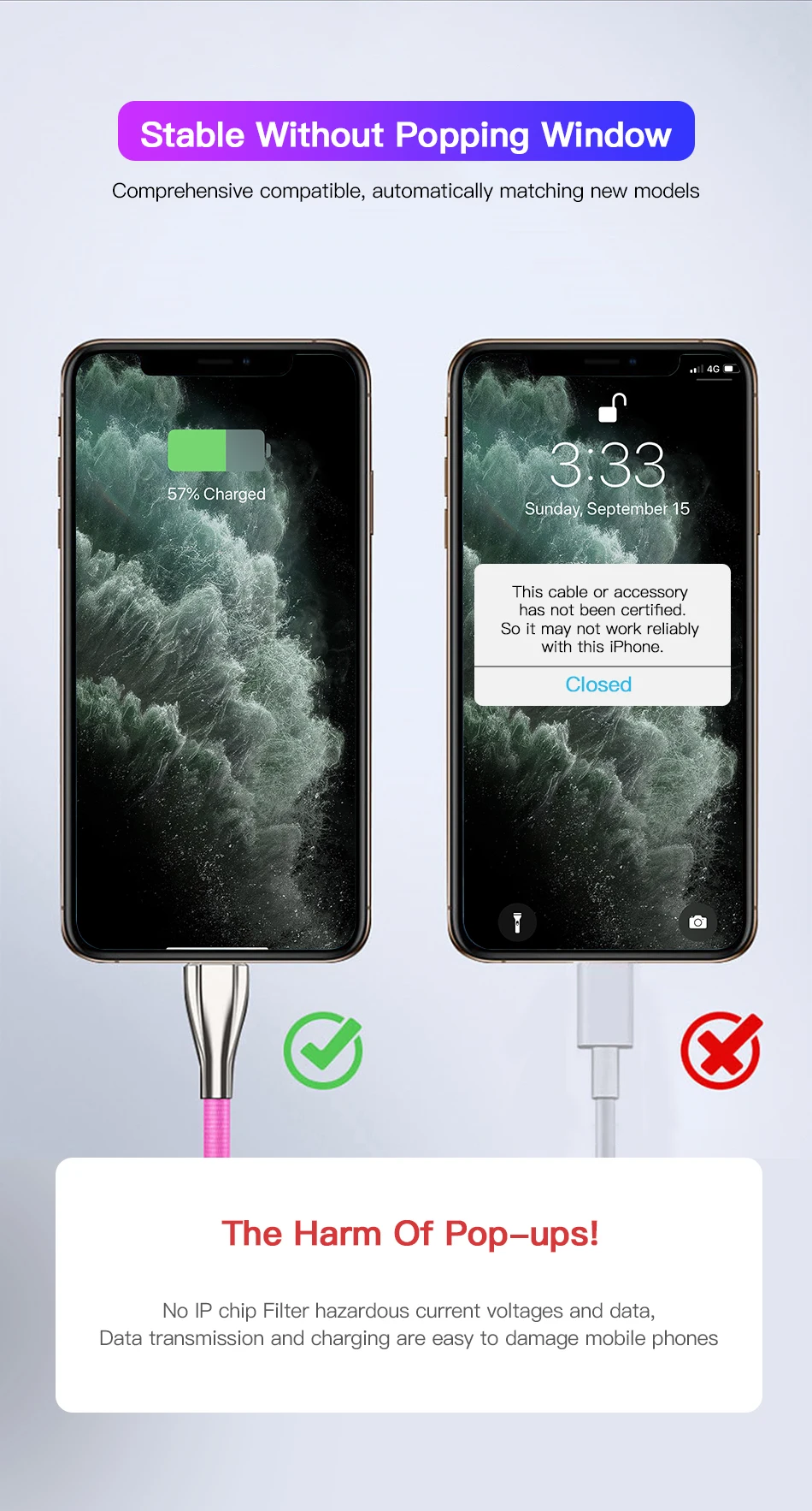 ACCEZZ 3A USB кабель для быстрой зарядки для iPhone 7 8 11 Pro Max XR X XS type C для samsung S7 Xiaomi Micro USB кабели для передачи данных и зарядки