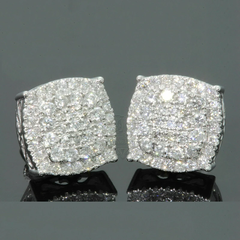 Hip-Hop-Micro-Pave-AAA-Zircon-Stone-Stud-Earrings-Men-Women-Luxury-Brand-Geometry-Square-Crystal