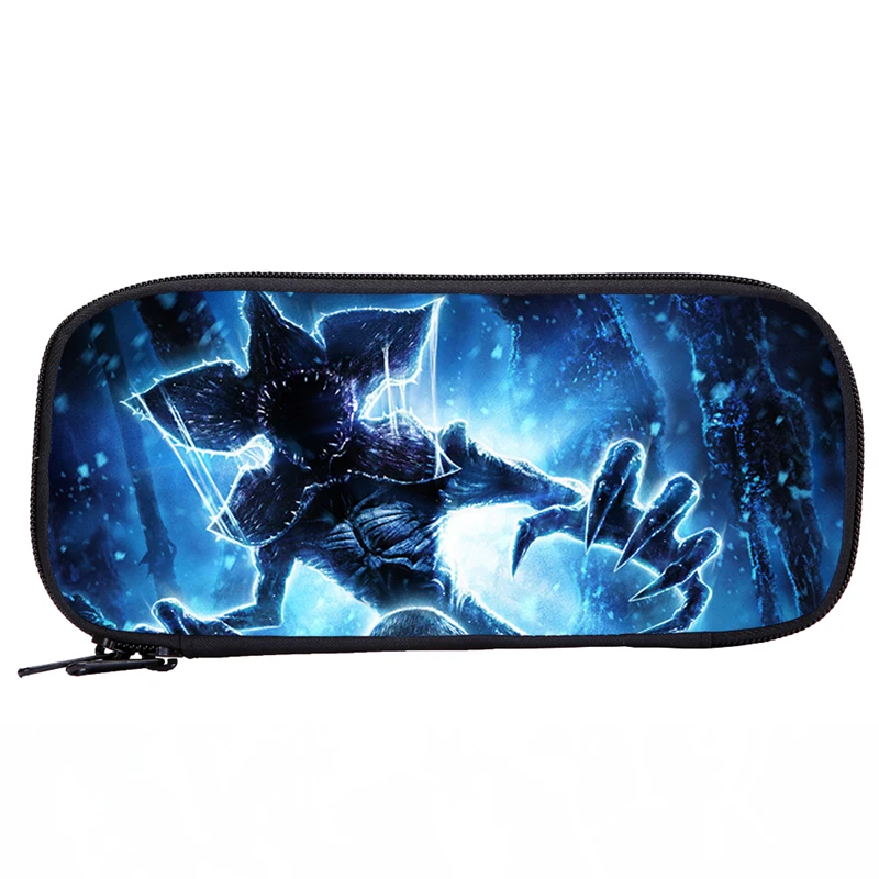 

3D Stranger Things Bags Children Wallets Pencil Case Creative Oxford Cloth Zipper Student Pen Purse Office School Supplies Gift