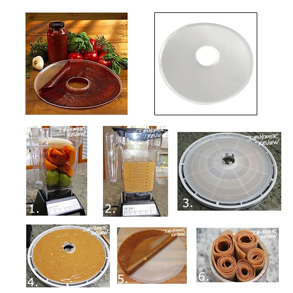 Leak-proof Fruit Dehydrator Roll-Up Sheet Peel Round Silicone Tools Vegetable Tray Kitchen Accessories Eco-friendly Food Dryer