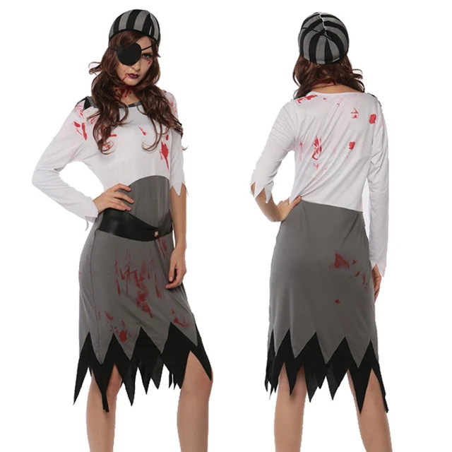 Fantasia pirata sexy para homens e mulheres adultos, Cosplay de Halloween,  Vestidos de festa extravagantes, Piratas do Caribe - AliExpress