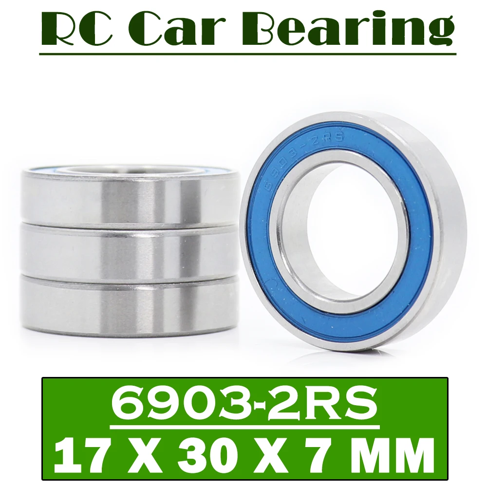 

6903RS Bearings Blue Sealed 17*30*7 mm ( 4 PCS ) 6903 2RS Shaft Ball Bearing Parts For Hobby RC Car Truck
