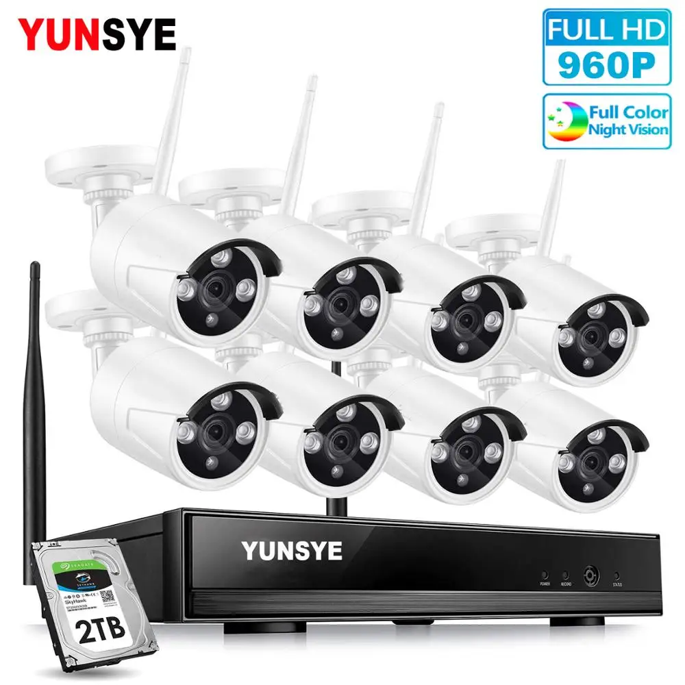 8CH wifi kit NVR Kit HD 960P CCTV Kamera System 1,3 MP Outdoor Wasserdicht IP Kamera Wireless Home Sicherheit video Überwachung Kit 8CH wifi kit NVR Kit HD 960P CCTV Kamera System 1,3 MP Outdoor Wasserdicht IP Kamera Wireless Home Sicherheit video Überwachung Kit