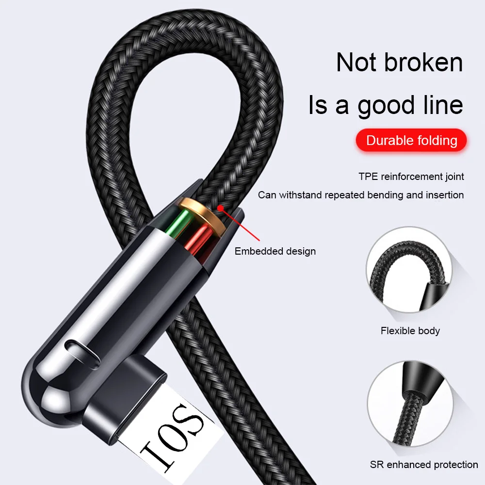 USB кабель для type C iPhone Micro USB Android Быстрая зарядка для samsung Galaxy S9 Plus 3 в 1 зарядный кабельный провод для Xiaomi mi9 Hu