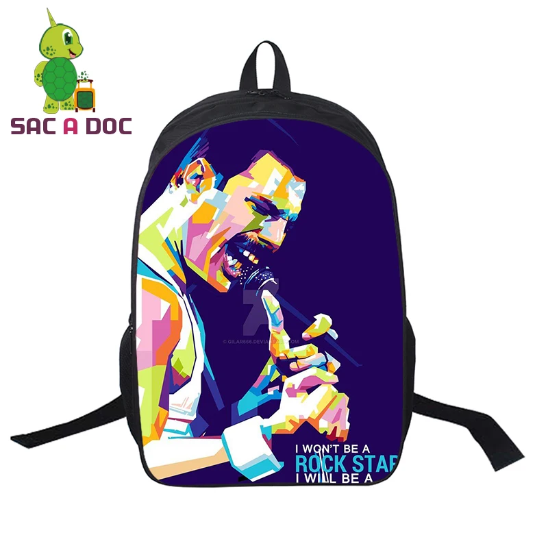 Mochila, женский рюкзак, мужской рюкзак для путешествий, Фредди Меркурий, корейские школьные сумки для подростков, девочек, мальчиков, рюкзак для ноутбука, Детская сумка для книг - Цвет: 161