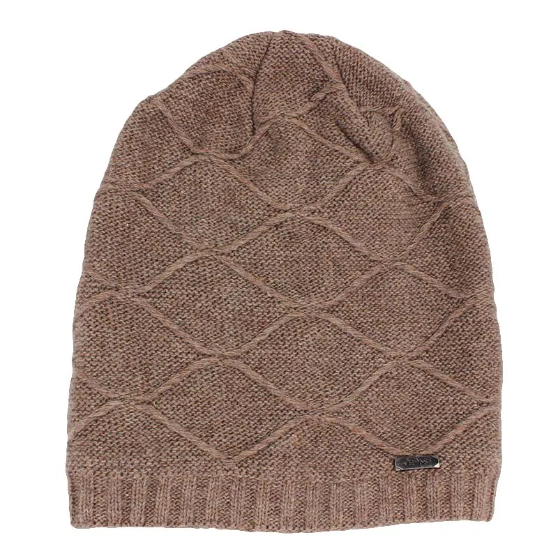 ALTOBEFUN Skullies Beanie, Мужская зимняя шапка, шапки из искусственного меха, теплая мешковатая вязаная шапка, шапки для взрослых, вязаная Толстая шапка для женщин, BHT137