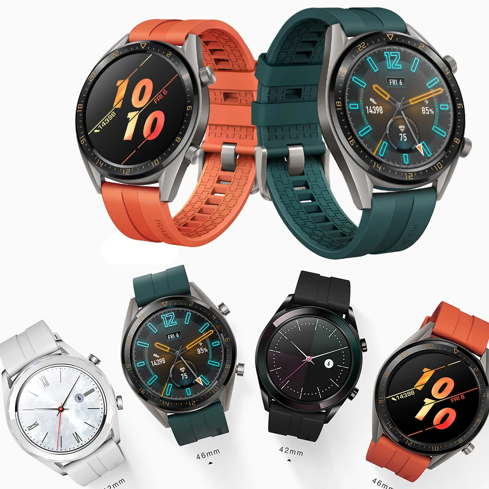 

Lerxiuer Huawei Watch GT Strap for samsung galaxy watch 46mm amazfit bip Strap silicone 22mm watch band smartwatch Bracelet S3