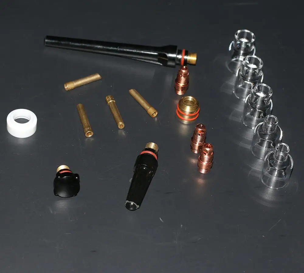 54NQ серия SR WP17 18 26 TIG Stubby Collet Pyrex Cup Kit