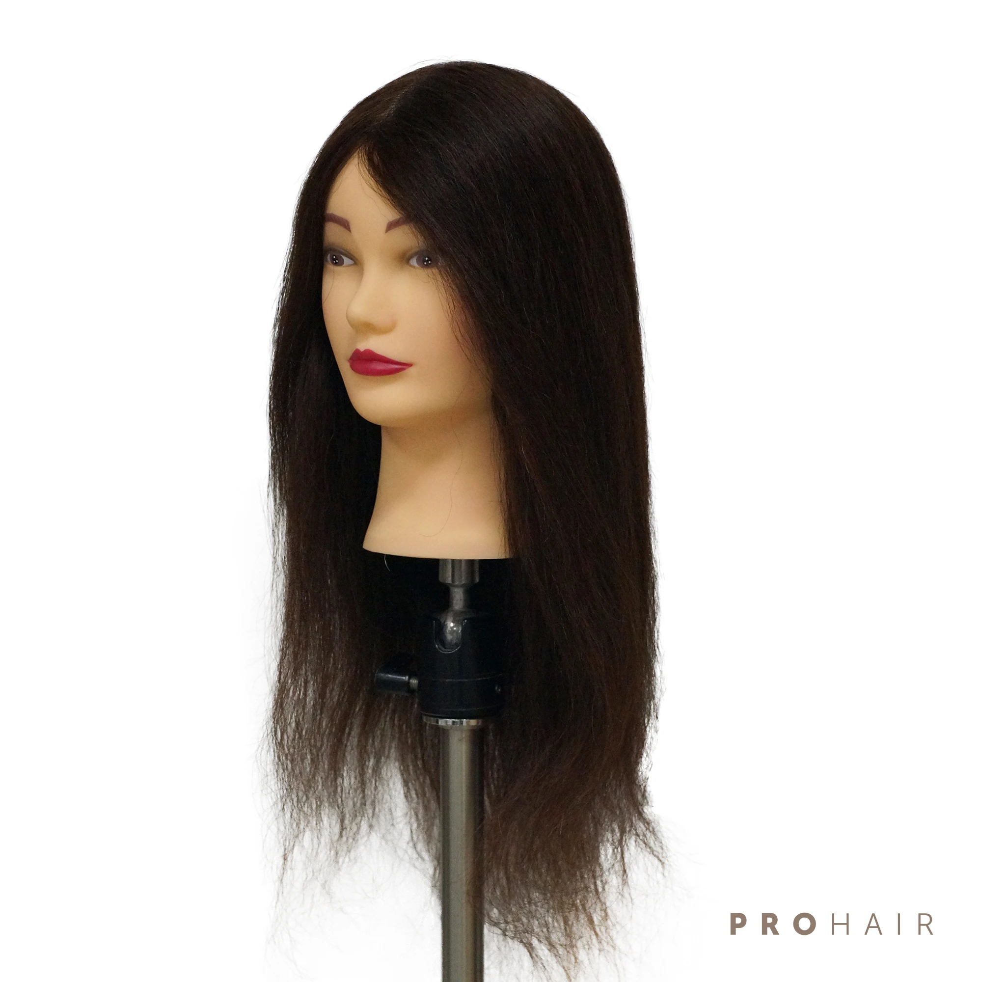 PROHAIR 45 см 1" смешанные волосы темно-коричневый тренировочная голова Салон Женский манекен головы Парикмахерская Практика Обучение кукла голова