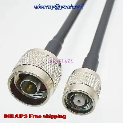

DHL/EMS 50 pcs Cable 2M N male plug to RPTNC male jack KSR195 RF Pigtail jumper cable with one year warranty-A2