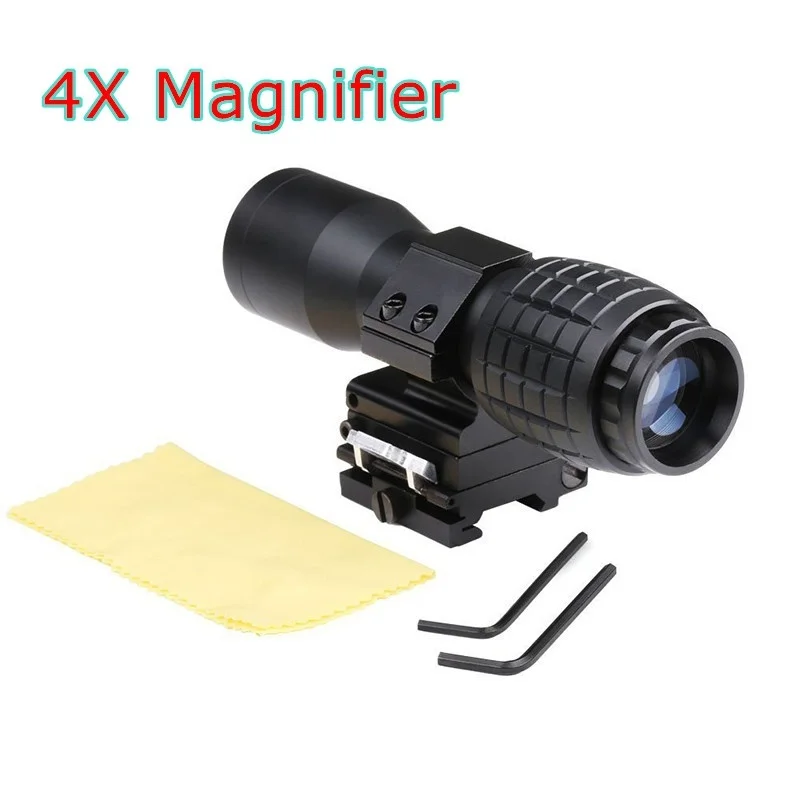 

Aimming Tactical Sight 4X Magnifier FTS Flip to Side Airsoft Riflescope Scope for Hunting