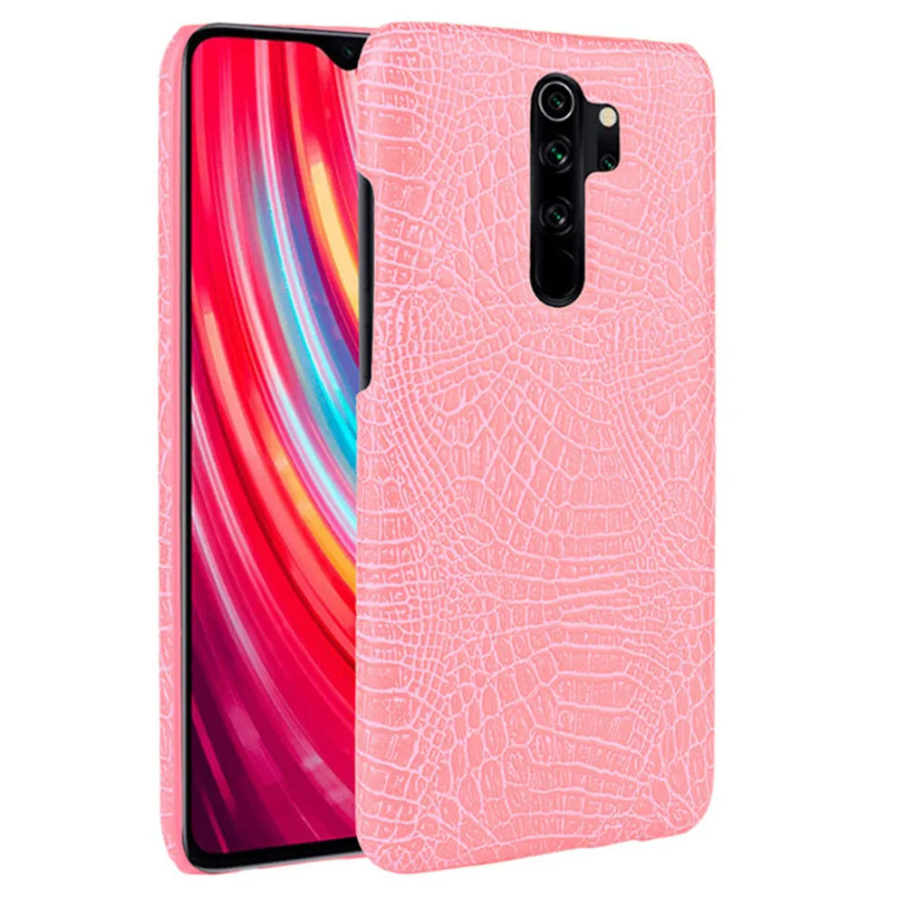 Crocodile Leather Case For Xiaomi Redmi Note 8T 8 7 Pro Hard Back Cover For Xiaomi Mi 9 Lite Note 10 9T Pro Redmi K30 K20 8A 7A xiaomi leather case chain