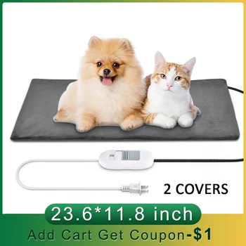 

Pets Heating Mat Adjustable Temperature Controller Heated Warmer Pet Dogs Sleeping Bed Safe Winter Keep Warm Pads For Dog Cats