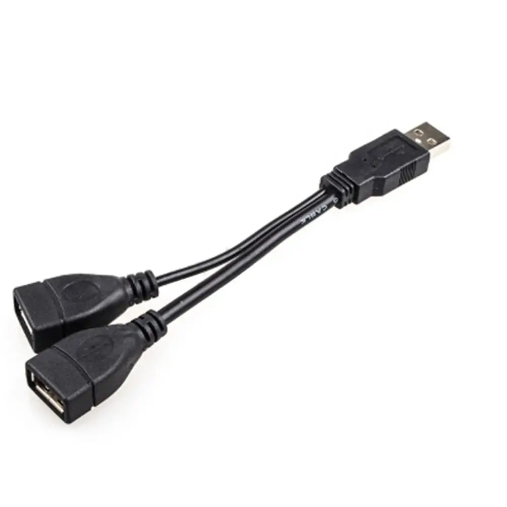 1 шт. автомобильный usb кабель Сплиттер 2 порта для передачи данных зарядный