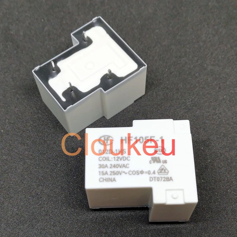 JQX 105F 1 012D 1HS 12В 30А реле DIP4 HF105F 1HS|Реле| |