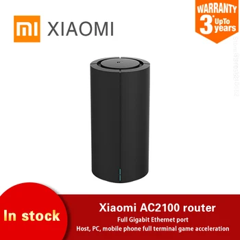 

Xiaomi Router AC2100 Dual-band full Gigabit network port 128MB ROM 2.4GHz 5GHz 360° Coverage Dual Core CPU Game WiFi Repeater
