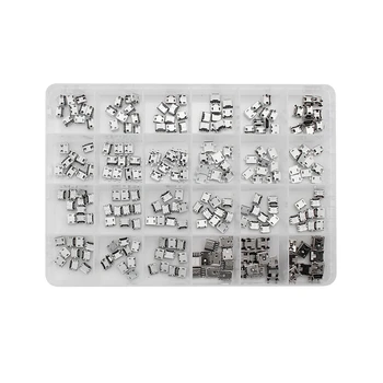 

Micro-USB Connector 240 Pcs/Box 24 Models Socket Jack Micro-USB Connectors Set