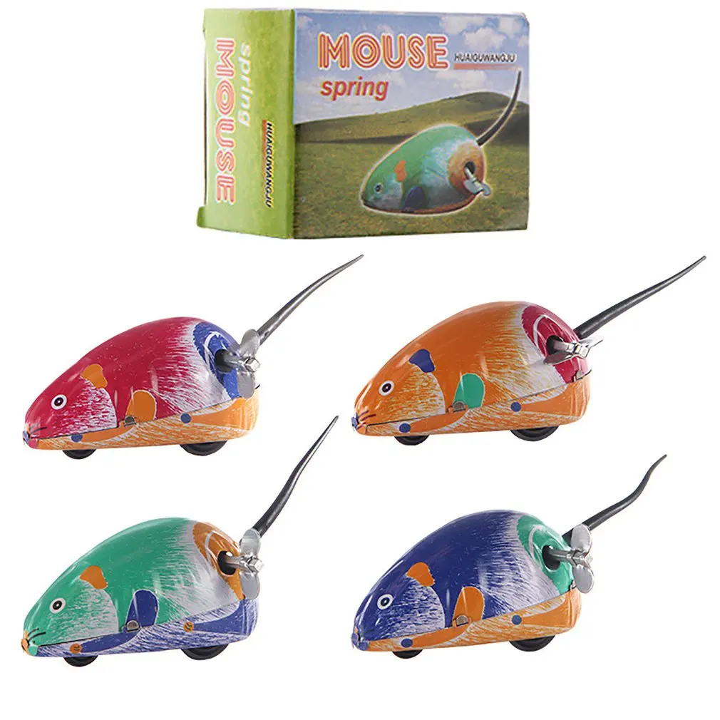 Classic Mini Clockwork Classic Toy Animal Mouse Clockwork jumping Winding Up Educational Toy Creative gift for Children Pet Toy Classic Mini Clockwork Classic Toy Animal Mouse Clockwork jumping Winding Up Educational Toy Creative gift for Children Pet Toy